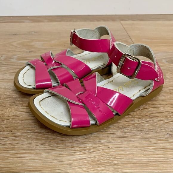 Salt Water Baby Girl Size 7 Pink Sandals - Picture 1 of 10